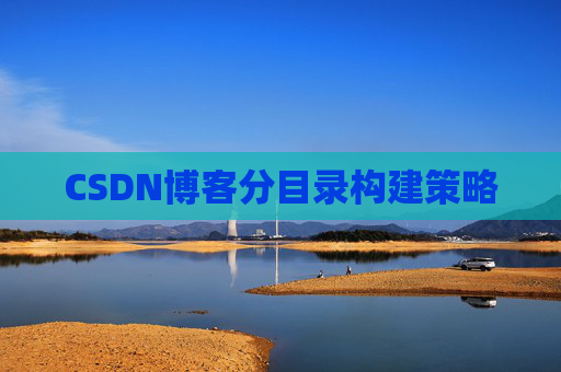 CSDN博客分目录构建策略
